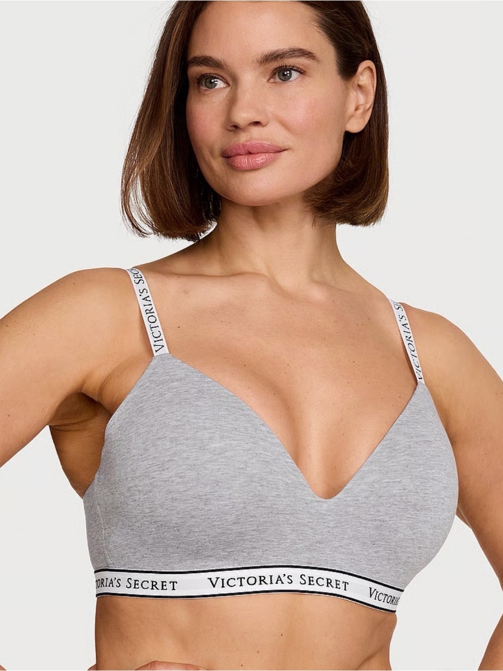 VICTORIA’S SECRET COTTON LIGHTLY LINED WIRELESS BRA